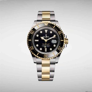 Black Face Rolex Sea-Dweller Two Tone 126603 Black Dial Replica